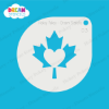 Picture of Canada Maple Leaf Heart - Mylar Stencil - 03