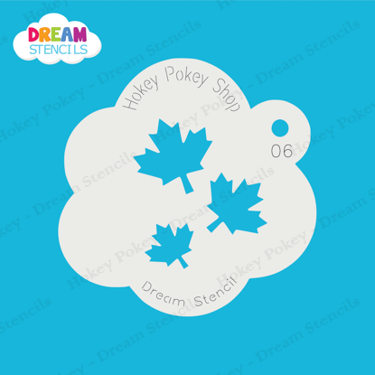 Picture of Cascading Maple Leaves - Mylar Stencil - 06