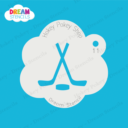 Picture of Hockey - Mylar Stencil - 11