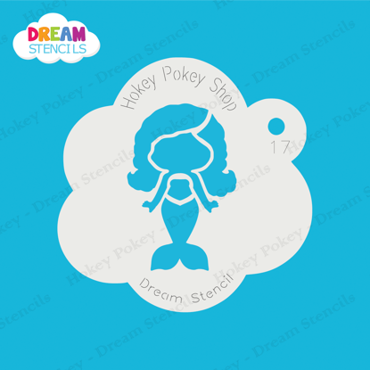 Picture of Baby Mermaid - Mylar Stencil - 17
