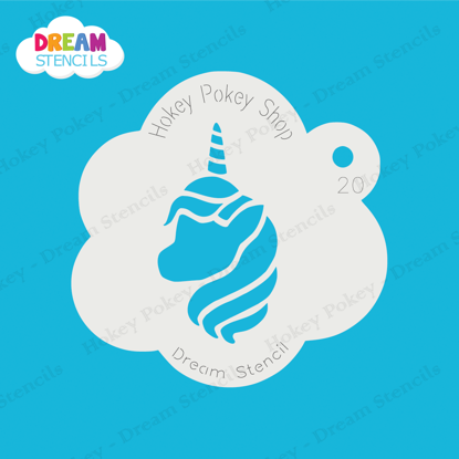 Picture of Unicorn Head - Mylar Stencil - 20