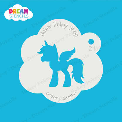 Picture of Unicorn Pegasus - Mylar Stencil - 21