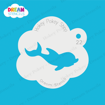 Picture of Baby Dolphin - Mylar Stencil - 22