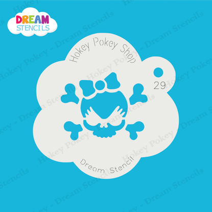 Picture of Cute Skull - Mylar Stencil - 29