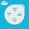 Picture of Ghost Faces - Mylar Stencil - 36