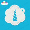Picture of Unicorn Horn - Mylar Stencil - 43