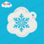 Picture of Frozen Snowflake - Mylar Stencil - 45