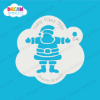 Picture of Santa - Mylar Stencil - 64