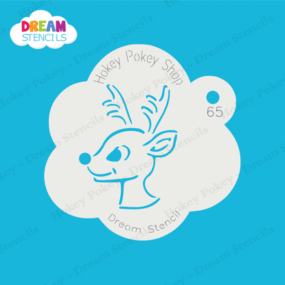 Picture of Rudolph Head - Mylar Stencil - 65