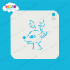Picture of Rudolph Head - Mylar Stencil - 65