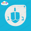 Picture of Hanukkah Dreidel - Mylar Stencil - 75