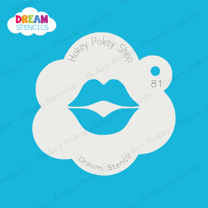 Picture of Lips - Mylar Stencil - 81
