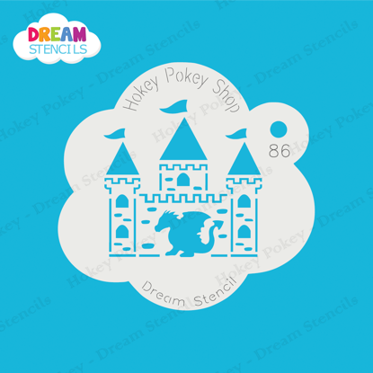 Picture of Dragon Castle - Mylar Stencil - 86