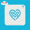 Picture of Celtic Heart Knot - Mylar Stencil - 92