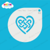 Picture of Celtic Heart Knot - Mylar Stencil - 92