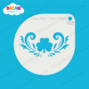 Picture of Three-Leaf Clover (Shamrock) with Swirls - Mylar Stencil - 103