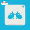 Picture of Twin Bunnies - Mylar Stencil - 108