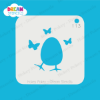 Picture of Easter Egg with Butterflies - Mylar Stencil - 113