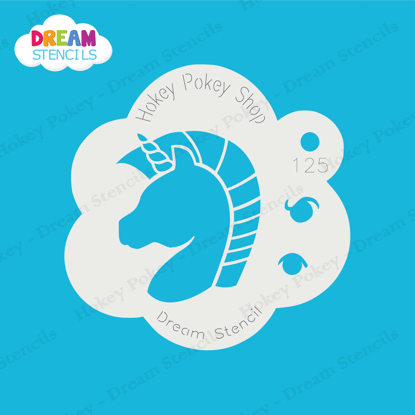 Picture of Fierce Unicorn - Mylar Stencil - 125