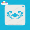 Picture of Maple Leaf With Swirls - Mylar Stencil - 128
