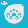 Picture of Cascading Maple Leaves With Swirls - Mylar Stencil - 129