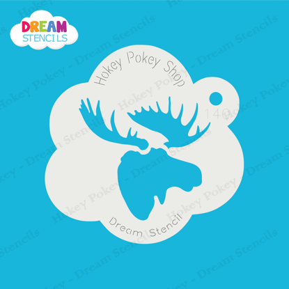 Picture of Moose Head - Mylar Stencil - 140