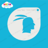 Picture of Indigenous Warrior - Mylar Stencil - 145