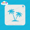 Picture of Twin Palm Trees - Mylar Stencil - 156