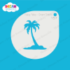 Picture of Single Palm Tree - Mylar Stencil - 157