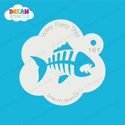 Picture of Fish Skeleton - Mylar Stencil - 161
