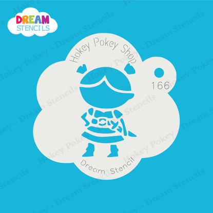 Picture of Pirate Girl - Mylar Stencil - 166