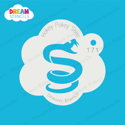 Picture of Scary Snake - Mylar Stencil - 171