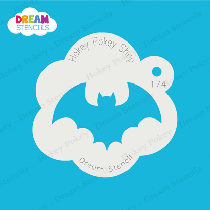 Picture of Classic Bat - Mylar Stencil - 174