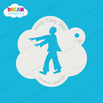 Picture of Walking Zombie - Mylar Stencil - 176