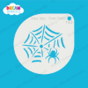 Picture of Crawling Spider With Web - Mylar Stencil - 193