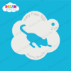 Picture of Stretching Cat - Mylar Stencil - 217