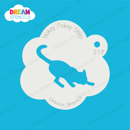 Picture of Stretching Cat - Mylar Stencil - 217