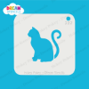 Picture of Sitting Cat - Mylar Stencil - 222