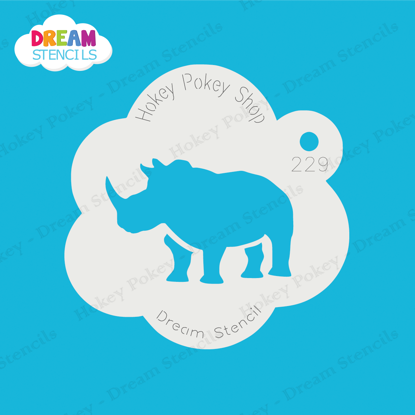 Picture of Rhinoceros - Mylar Stencil - 229