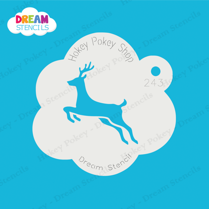 Picture of Running Deer - Mylar Stencil - 243