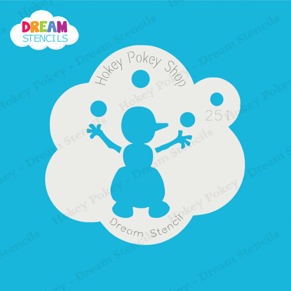 Picture of Juggling Snowman - Mylar Stencil - 251