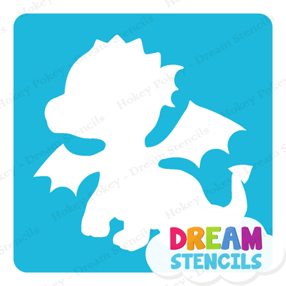 Picture of Baby Dragon - Vinyl Stencil - 4