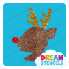 Picture of Rudolph Head - Vinyl Stencil -30