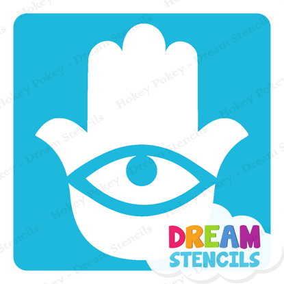 Picture of Hamsa Hand - Vinyl Stencil -34