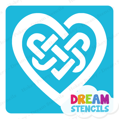Picture of Celtic Heart Knot  - Vinyl Stencil - 43
