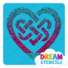Picture of Celtic Heart Knot  - Vinyl Stencil - 43