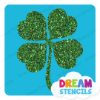 Picture of Four-Leaf Clover - Vinyl Stencil - 45