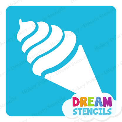 Picture of Ice Cream - Vinyl Stencil - 64