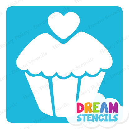 Picture of Cupcake  - Vinyl Stencil - 65