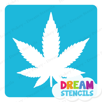 Picture of Marijuana Leaf - Vinyl Stencil - 66